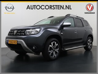 Dacia Duster 1.3TCe 131PK Prestige Trekhaak Navi Camera Apple Carplay Android Auto Ecc Bluetooth Cruise Control Pdc Dodehoek Signalering Isofix Privacy Glas Sidesteps Lmv ESP 1.500KG Trekgewicht Origineel Nederlandse Auto