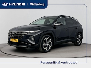 Hyundai Tucson 1.6 T-GDI HEV PREMIUM | AFNEEMBARE TREKHAAK | TREKGEWICHT 1650 KG | LEDER | CLIMA | CRUISE | 360 CAMERA | NAVI | 19'' LM VELGEN | STOEL- & STUURVERWARMING | PRIVACY GLASS |