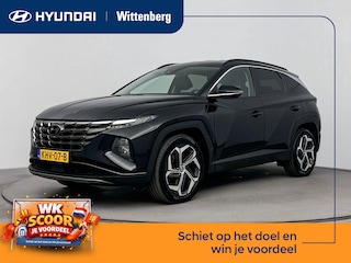 Hyundai Tucson 1.6 T-GDI HEV PREMIUM | AFNEEMBARE TREKHAAK | TREKGEWICHT 1650 KG | LEDER | CLIMA | CRUISE | 360 CAMERA | NAVI | 19'' LM VELGEN | STOEL- & STUURVERWARMING | PRIVACY GLASS |