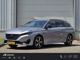 Peugeot 308 SW Hybrid 136 e-DCS6 GT Automaat / Apple Carplay Android Auto / Navigatie / Adaptief cruise control / Keyless Entry/Start / Rondomzicht camera / Lichtmetalen wielen 18“ /