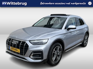 Audi Q5 50 TFSI e Advanced Quattro Hybrid / AUTOMAAT/ 300 PK/ PANO/ TREKHAAK/ LEER/ LUCHTVERING/ PARK.SENSOR + 360 CAMERA/ STOELVERWARM./ MEMORYSEAT/ DODEHOEK/ CRUISE/ KEYLESS/ SMARTPHONE INTERFACE/ ELEK.ACHTERKLEP/ HEAD-UP/ 19'' LMV