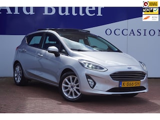 Ford Fiesta 1.0 EcoBoost Titanium X+Led+stoel-verw+Leder+pano-dak+Navigatie+parkeer hulp = SUPER AANBIEDING !!
