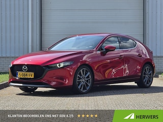 Mazda 3 2.0 e-SkyActiv-G M Hybrid 122 Luxury / Dealer Onderhouden / Fabrieksgarantie tot 01-2029 of 150.000km / Adaptieve Cruise Control / BOSE Audio / Elektrischebestuurderstoel met geheugen /