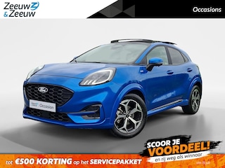Ford Puma ST-Line automaat | Full Option! | Winterpack | Driver Assistancepack | Comfortpack | Afneembare trekhaak | Matrix Ledkoplampen | Panoramadak | Adaptive Cruisecontrol | 360Camera | BLIS | El. Achterklep |