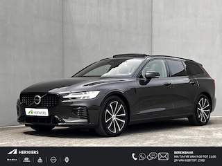 Volvo V60 2.0 T8 Plug-in hybrid AWD Plus Dark / Dealer onderhouden / Leder / Panorama schuifdak / Elektrisch verstelbare stoelen met memory / Elektrische achterklep / Adaptive Cruise Control / Stuur-, stoel- & achterbankverwarming / Camera / Apple Carplay/Android Auto / 18" Lichtmetalen velgen /