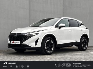 Nissan Qashqai 1.3 MHEV Xtronic N-Connecta / Facelift Model / Trekgewicht 1800 kg / Cold Pack & Pack Easy / Panorama dak / Head Up Display / Elektrische achterklep / Adaptief CC / Camera 360° / 18" LM wielen All Season banden /