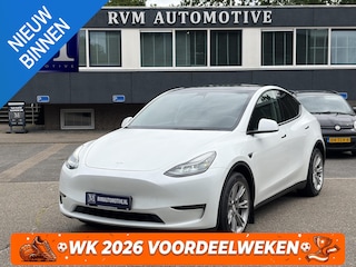 Tesla Model Y Long Range AWD 75 kWh SOH 92% | AFNEEMBARE TREKHAAK| ENHANCHED AUTOPILOT| RESTERENDE ALGEMENE FABRIEKSGARANTIE TESLA T/M 03-2028 OF 80.000KM| ACCU + AANDRIJFLIJN T/M 03-2032/ 192.000KM| RIJKLAAR GELEVERD