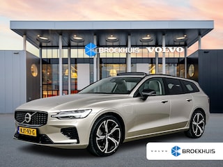Volvo V60 T6 Recharge Ultra Dark | 19" | Geventileerd Nappa | Stoelmassage | Bowers & Wilkins | Head-Up | 360 Camera | Full LED | Elektr. verst. Stoele