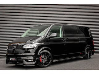 Volkswagen Transporter 2.0 TDI L2H1 150PK BULLI DC DUBBEL CABINE / LEIGHTONVANS BODYKIT / FULL OPTINS / LEDER / FULL BLACK / APPLE
