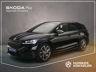 Skoda Enyaq iV 60 Sportline 180pk Automaat Warmtepomp, Adaptive cruise control, Navigatie, Achteruitrijcamera, Stuurwiel verwarmd, LED matrix koplampen, Stoelverwarming
