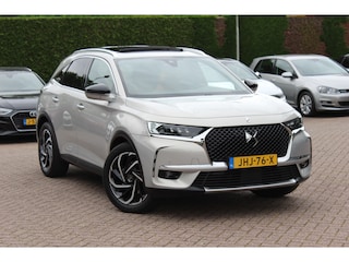 DS 7 E-Tense 4x4 Performance Line+ / Trekhaak / Panoramadak / Bruin Leder / Keyless / 19'' / Stoelverwarming / Dodehoek / CarPlay / DAB / Cruise Control