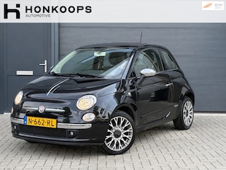 Fiat 500 RIJKLAAR - ROOD LEER, PANO! NWE RIEM - NWE APK - NETJES
