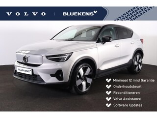 Volvo EC40 Performance Plus 82 kWh - Panoramadak - IntelliSafe Assist & Surround - 360º Camera - Harman/Kardon audio - Verwarmde voorstoelen, stuur & achterbank - Parkeersensoren voor & achter - Elektr. bedienb. voorstoelen met geheugen - Warmtepomp - Extra getint glas - Inklapbare trekhaak - 20' LMV