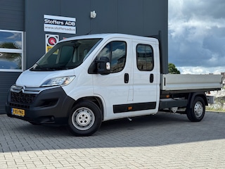 Citroën Jumper 35 2.2 BlueHDi 165pk L3 DC | Airco | Cruise | Bluetooth | DAB radio | 7-persoons | Open laadbak