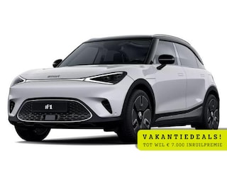 Smart #1 Premium 66 kWh VAKANTIE DEALS! | Van €42.520,- voor € 39.020,- | 360° Camera | Dodehoekdetectie | CyberSparks LED Koplampen | Apple CarPlay | Android Auto | Elektrisch Verstelbare Stoelen | Stoelverwarming | Stuurverwarming | Sfeerverlichting | Keyless Entry | Keyless Start | Donkergetint Glas Achter | Elektrisch Inklapbare Buitenspiegels | Elektrische Achterklep | Parkeersensoren