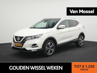 Nissan Qashqai 1.2 N-Connecta AUTOMAAT | PANORAMADAK | NAVIGATIE | CLIMA | 360 CAMERA | CRUISE | DEALER ONDEHROUDEN | LMV | 12 MAANDEN GARANTIE |