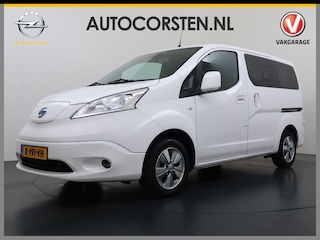 Nissan NV200 7-Persoons SOH 93% 40kWh Camera Navi Stoel+Stuurverwarming Cruise Control Ecc Connect Edition Schuifdeuren Privacy Glas Lmv Regen+Lichtsensor Isofix Keyless 1e Eigenaar Origineel Nederlandse Bus