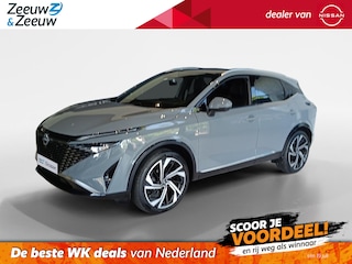 Nissan Qashqai 1.3 MHEV Xtronic Tekna Plus |Navigatie|Nappa lederen bekleding| Stoel geheugen| Stoel-,stuur- en voorruit verwarming| Apple carplay & Android auto| 360grd Camera| PDC voor en Achter| Head-up display|