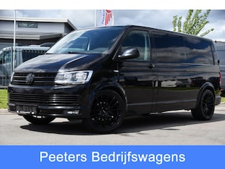 Volkswagen Transporter 2.0 TDI L2H1 Highline Black Edition Cruise, Sensoren, Airco, 140pk, Automaat, Trekhaak, Voorruit verwarming, Uniek!