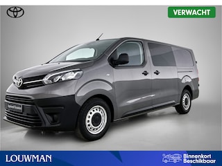 Toyota Proace Long 2.0 D-4D L2D Challenger DC | Dubbel cabine | Trekhaak | Apple CarPlay/Android Auto | achteruitrijcamera | Parkeersensoren achter | Betonplex laadvloer |