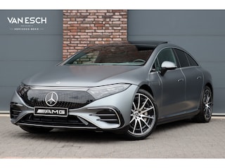 Mercedes-Benz EQS 450+ AMG Line Premium+ 108 kWh | Luchtvering | Achterasbesturing | Distronic+ | Burmester | Stoelventilatie | Massage | Digital Light | Panoramadak | HUD | Verwarmd Stuurwiel |
