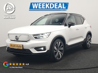 Volvo XC40 Pro Recharge Pure Electric 70kWh 232pk | Panodak | Adaptive Cruise | 360 Camera | Warmtepomp | Sportstoelen Memory & Verwarmd | Harman / Kardon | Google Assistent | 20"L.M | Stuur Verwarmd | Keyless | Blis | DAB |
