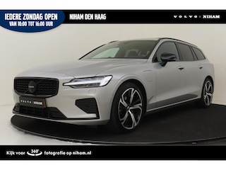 Volvo V60 T6 PLUG-IN HYBRID AWD ULTRA DARK *VOL!* -PANO.DAK|BOWERS&WILKNS|360°CAM|19"|HEAD-UP DISP.|SPORTSTOELEN|BLACK.BADGE