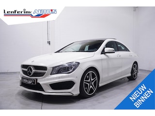 Mercedes-Benz CLA 200 Ambition 2e eigen. NAP AMG-pakket LED-verlichting bestuurdersstoel electr.verstelbaar met memory schakelflippers a/h stuur 18"-lmv PDC v+a stoelverwarming panodak lederen-bekleding navigatie