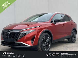 Nissan Qashqai 1.3 MHEV Xtronic Tekna / Panoramadak / Bestuurderstoel Met Geheugen / Adaptief Cruise Control / 1800kg trekken / Elektr. Achterklep / Apple Carplay&Android Auto / Stuur-. Stoel en Voorruit Verwarming / Head-Up Display / Sfeerverlichting /