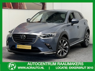 Mazda CX-3 2.0 SKYACTIV-G 121 LUXURY NAVIGATIE CRUISE CONTROL HEAD-UP DISPLAY KEYLESS GO RIJSTROOKSENSSOREN DODEHOEKSENSOREN ACHTERUITRIJCAMERA ZEER MOOI !!