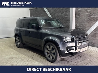 Land Rover Defender 2.0 P300e 110 X | FACELIFT | ClearSight | Meridian Surround | Trekhaak | Luchtvering | Koelbox | Panoramadak | 22 Inch