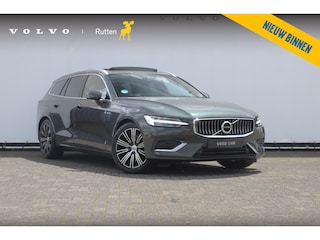 Volvo V60 T4 190PK Automaat Inscription / Panoramadak / Trekhaak / Adaptieve cruise control / Stoel - en stuurwielverwarming / Elektrische achterklep / Lederen bekleding / Elektrische stoelen / Parkeersensoren met camera