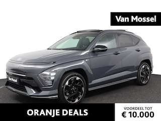 Hyundai Kona N Line Sky 64.8 kWh | Uit Voorraad Leverbaar | Apple Carplay/Android Auto | Warmtepomp | Suéde/Lederlook N-Line Interieur | Lichtmetalen Velgen 19''|
