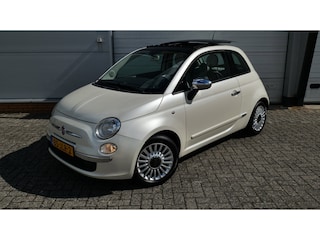 Fiat 500 1.2 Lounge NL-auto NAP Automaat Creme/Parelmoer-lak Opendak /Schuifdak 2e eigenaar
