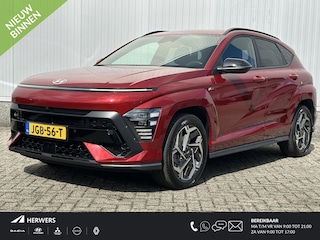 Hyundai Kona 1.6 GDI HEV N Line / N-Line interieur & Exterieur / Leer-Alcantara / Adaptieve Cruise Control / 18" LMV / Stoel + Stuurwiel verwarming voor & achter / Stoelventilatie / 360 graden camera /