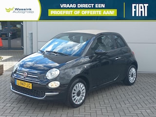 Fiat 500 Cabrio 1.0 Hybrid Dolcevita | Beige dak en bekleding | Climate control | Navigatie via Apple / Android | Lm-velgen | Parkeersensoren
