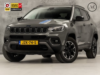 Jeep Compass 4xe 240 Plug-in Hybrid Electric Trailhawk 240Pk Automaat (PANORAMADAK, NARDO GREY, VIRTUAL COCKPIT, APPLE CARPLAY, CAMERA, LEDER, ADAPTIVE CRUISE, GETINT GLAS, NIEUWSTAAT)