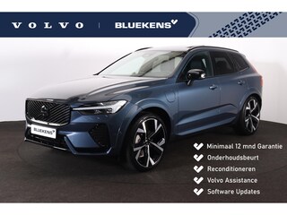 Volvo XC60 T8 Recharge AWD Ultra Black Edition Exec - Luchtvering - Panorama/schuifdak - IntelliSafe Assist & Surround - 360º Camera - Bowers & Wilkins audio - Adaptieve LED koplampen - Verwarmde voorstoelen, stuur & achterbank - Parkeersensoren voor & achter - Elektr. bedienb. voorstoelen met geheugen - Head up display - Draadloze tel. lader - Extra getint glas - Inklapbare trekhaak - 22' LMV