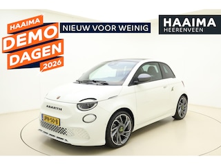 Abarth 500 42 kWh Turismo | Sportief | Panoramadak | Keyless | Alcantara lederen bekleding | 17" Lichtmetalen velgen | Camera | Navigatie