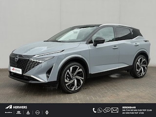Nissan Qashqai 1.3 MHEV Xtronic Tekna Plus / Panoramadak / Fabrieksgarantie tot 10-2028 / HUD / BOSE / ACC / Luxe Lederen Bekleding / StoelMassage / Stoel & Stuurwiel Verwarming / Elektr. Stoelen / Elektr. Achterklep / Memory Stoelen / All Season Banden /