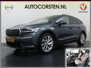 Skoda Enyaq iV 60 First Edition Adap.Cruise Stuur+Stoelverwarming Camera 3-Zone Ecc Elek.Stoel+Memory Apple Carplay Android Auto Navi Pdc SOH 90% Keyless Advanced Matrix-Led Privacy Glas Lmv 20" DAB P-Assist Dodehoek detector Rijstrooksensor Origineel Nederlandse Auto