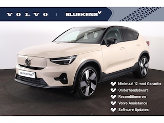 Volvo EC40 Performance Ultra 82 kWh - Panoramadak - IntelliSafe Assist & Surround - 360º Camera - Harman/Kardon audio - Adaptieve LED koplampen - Verwarmde voorstoelen, stuur & achterbank - Parkeersensoren voor & achter - Elektr. bedienb. voorstoelen met geheugen links - Draadloze tel. lader - Warmtepomp - Inklapbare trekhaak - 20' LMV