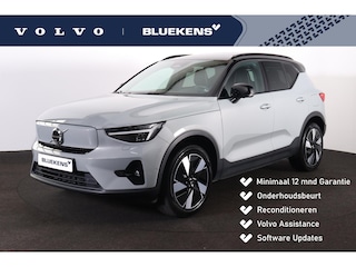Volvo EX40 Extended Range Ultra 82 kWh - Panorama/schuifdak - IntelliSafe Assist & Surround - 360º Camera - Harman/Kardon audio - Adaptieve LED koplampen - Verwarmde voorstoelen, stuur & achterbank - Parkeersensoren voor & achter - Elektr. bedienb. voorstoelen met geheugen links - Draadloze tel. lader - Warmtepomp - Inklapbare trekhaak - 19' LMV