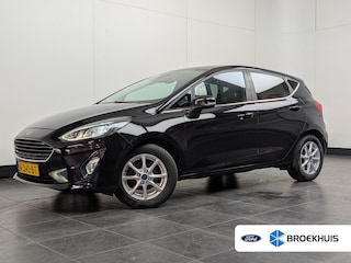 Ford Fiesta 1.0 EcoBoost Titanium | Dealer Onderhouden! | Open Dak | Winterpakket | Navi By App | Clima | Parkeersensoren | DAB | Cruise Control | Lichtmetalen Velgen