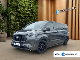 Ford Transit Custom PHEV L2H1 Sport Dubbel Cabine | 20'inch | Glaslook | LED-Bar | Inkl. Trekhaak | DIK! | Cruise control adaptief met Stop&Go en stuurhulp | Elektrisch verstelbare bestuurdersstoel | Extra zijschuifdeur