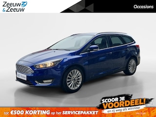 Ford Focus Wagon 1.0 Titanium Edition | 12 Maanden BOVAG Garantie | Trekhaak | Climate Control | Cruise Control | Lichtmetalen Velgen |