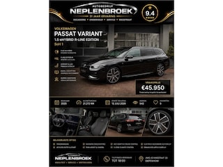 Volkswagen Passat Variant 1.5 eHybrid R-Line Edition | SoH 100% | 272pk | Pano | IQ.Light | ACC | Ergo active + massage