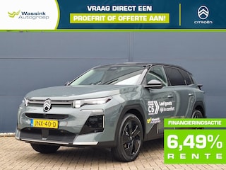 Citroën C5 Aircross Hybrid 145pk Aut Max | Stoelverwarming/Ventilatie | Memory Stoelen |  Ambiance Hype Grey met Advanced Comfort Seats en grijze geperforeerde premium kunstlederen/stoffen bekleding | Afneembare trekhaak | Two Tone dak Perla Nera Black | Verwarmbare voorruit | Panoramisch schuif-kanteldak