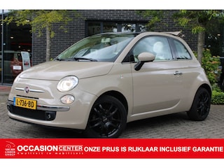 Fiat 500 1.2 Cabriolet Pastel Beige Airco/16"Black/All weather "RIJKLAARP