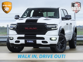 Dodge Ram 1500 | Limited | 5.7 V8 | HEMI | Night Edition | Panorama dak | Luchtvering | BPM-VRIJ | Bright white Getoonde accessoires zijn verkrijgbaar tegen meerprijs
